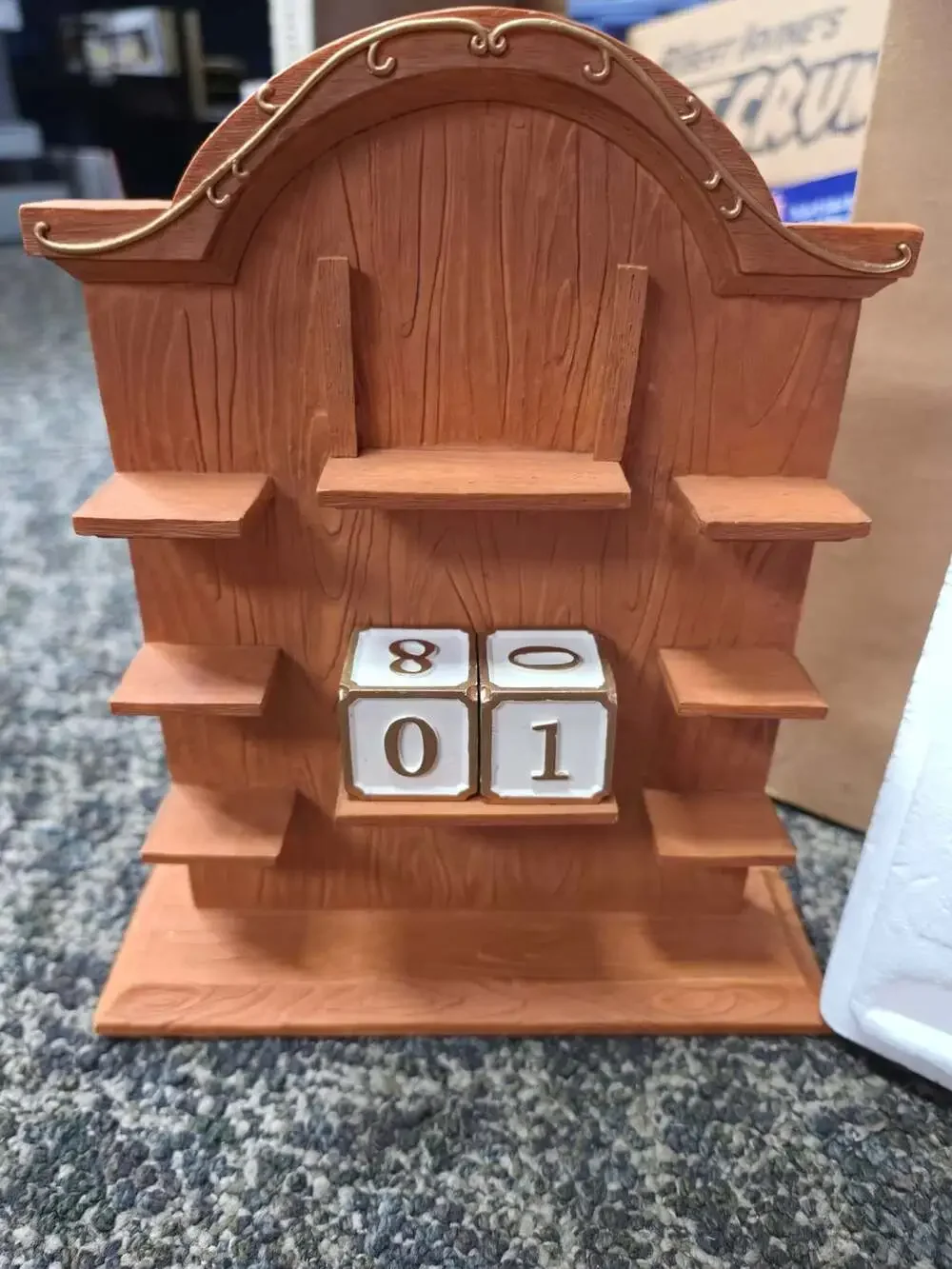 Avon Bear Perpetual Calendar Set With Figurines